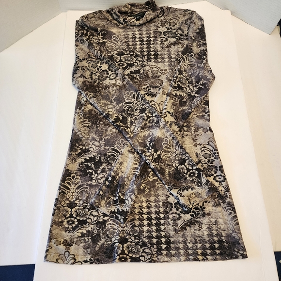 KAREN KANE KNIT TURTLENECK Gray Stretchy, Long Sleeves Lightweight - Picture 5 of 8